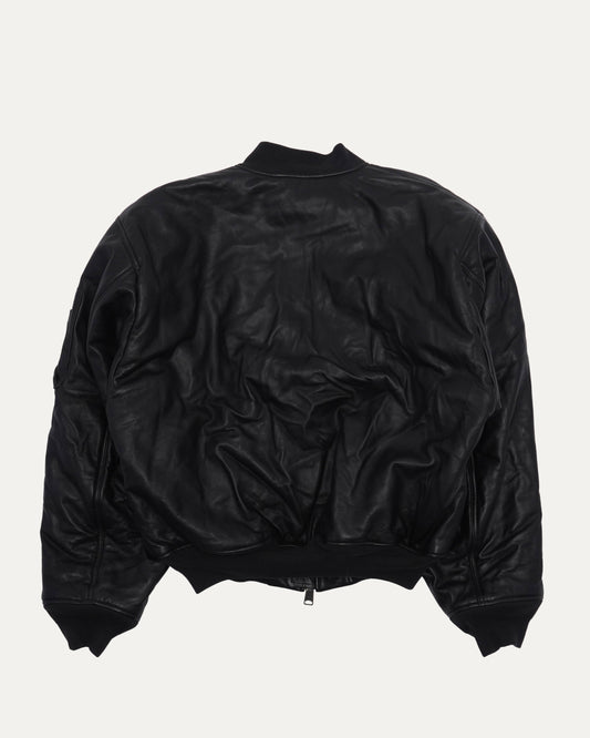 Leather Bomber Jacket
