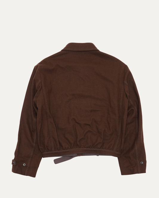 Wool Blend Belted Jacket