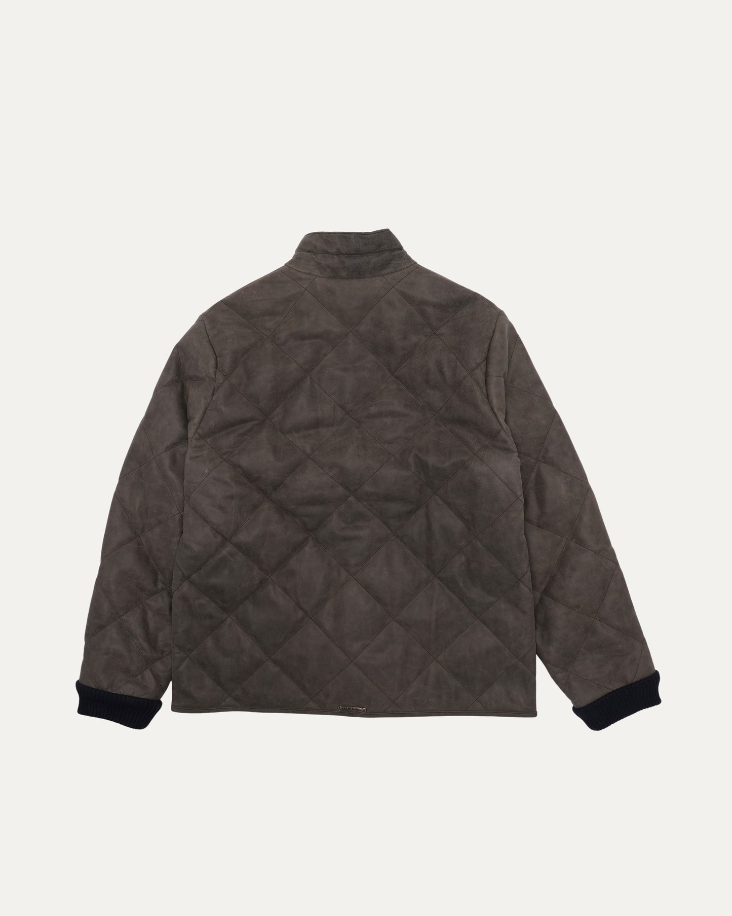 Leather Quilted Puffer Jacket