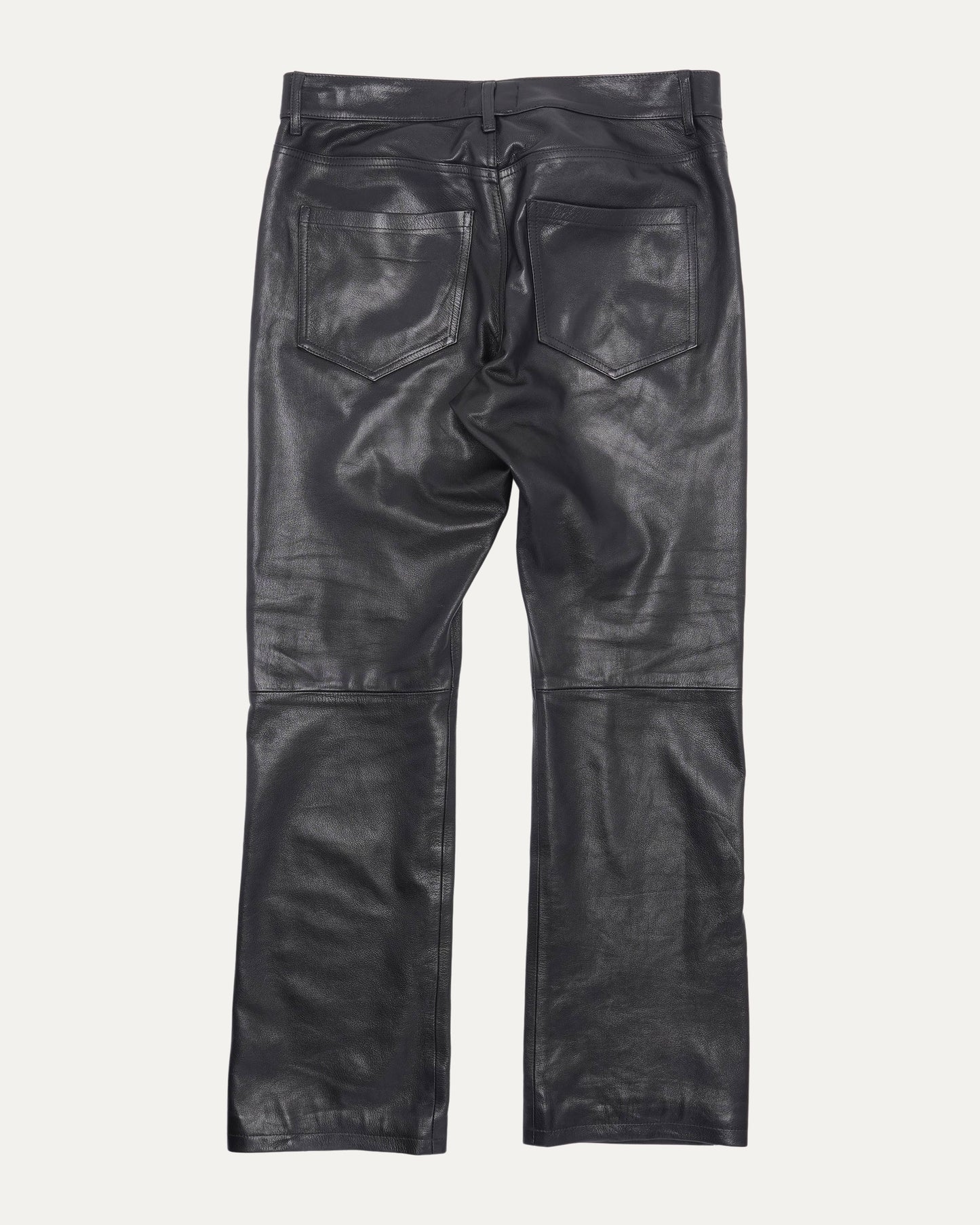 AW23 Leather Flared Pants