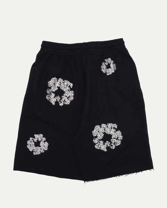 Swarovski Embellished Cotton Wreath Sweat Shorts