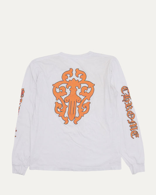 Striped Dagger Logo Long Sleeve T-Shirt