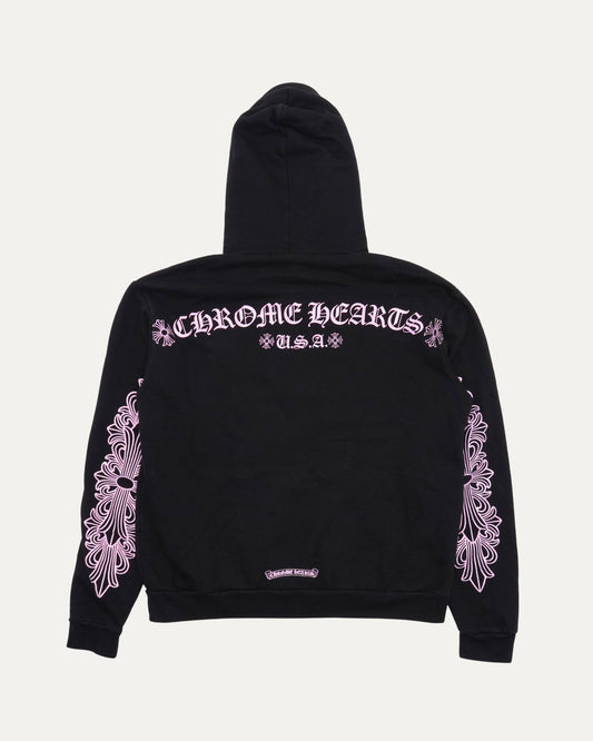 Friends and Family Glitter Print Hoodie