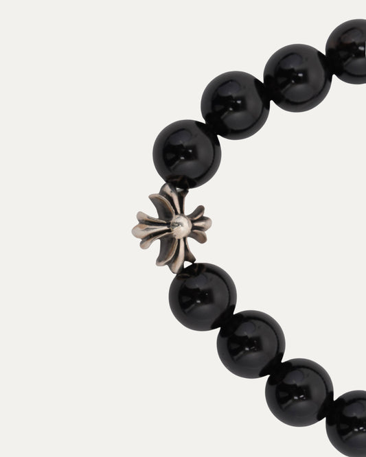 6mm Tourmalline Plus Cross Bead Bracelet