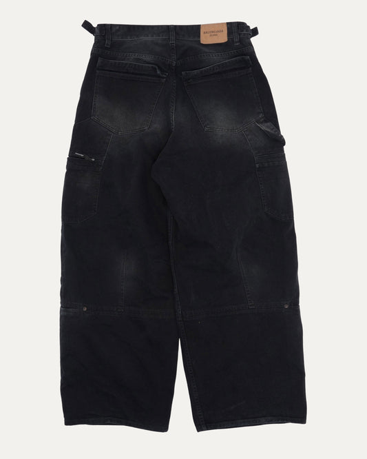 Distressed Cargo Jeans