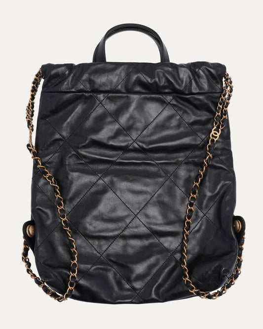 Quilted Drawstring Backpack