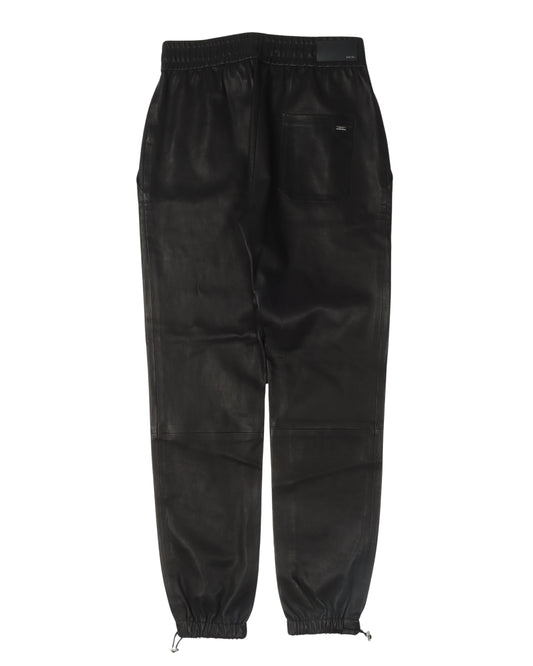 Leather Jogger Pants