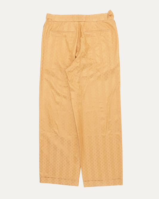Monogram Silk Blend Trousers