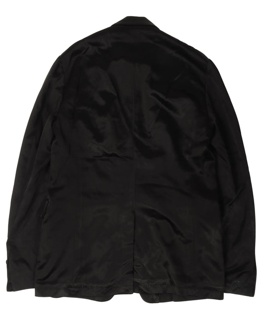 Gleaming Cupro Sample Blazer