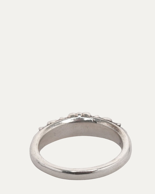 Mini Floral Cross Ring