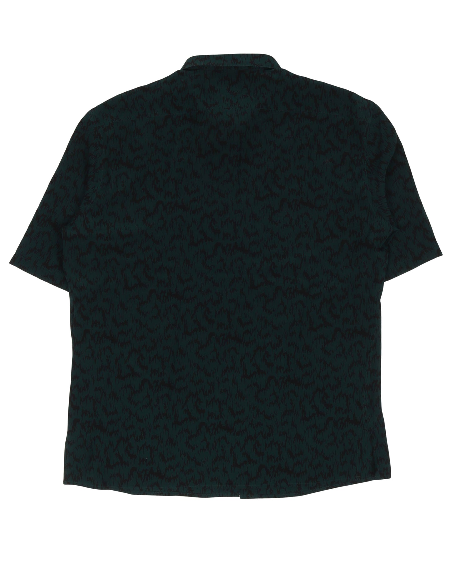 Leopard Button Up Short Sleeve Shirt