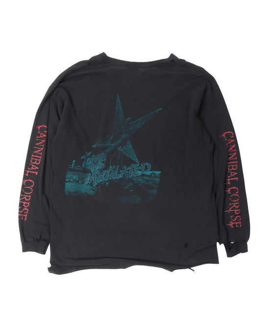 Cannibal Corpse Tomb of the Mutilated Long Sleeve Quad Print T-Shirt