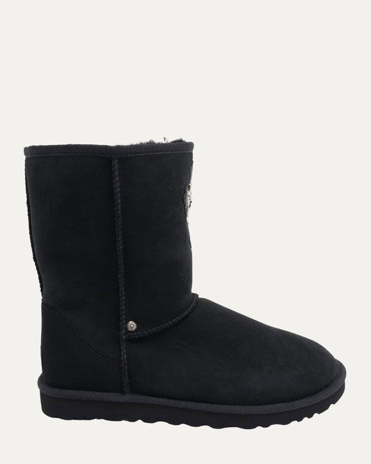 Cross Patch Embellished Ugg Boots