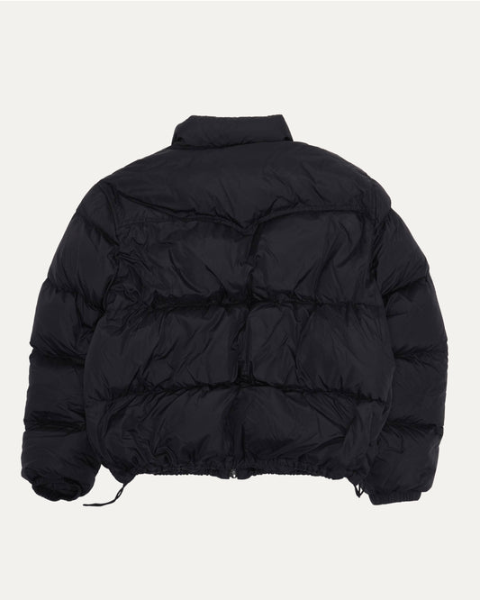 Nylon Logo Down Puffer Jacket