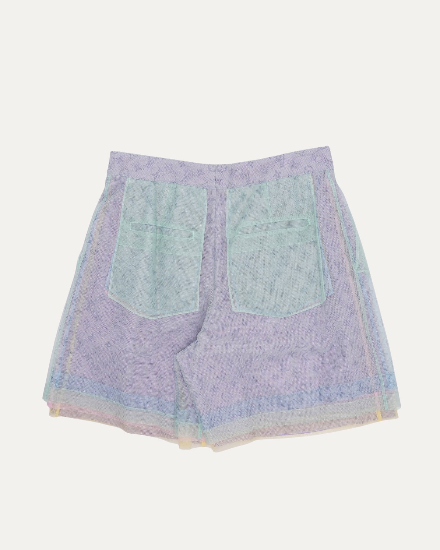 Multicolor Monogram Tulle Gardening Shorts