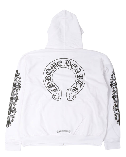 Horseshoe Logo Zip Up Hoodie