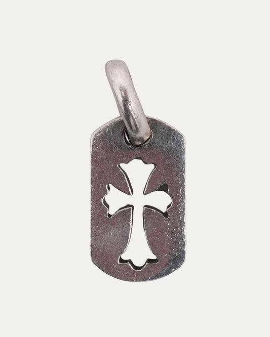 Mini Cross Dog Tag Pendant