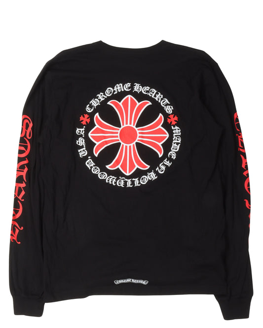 Plus Cross Long Sleeve T-Shirt