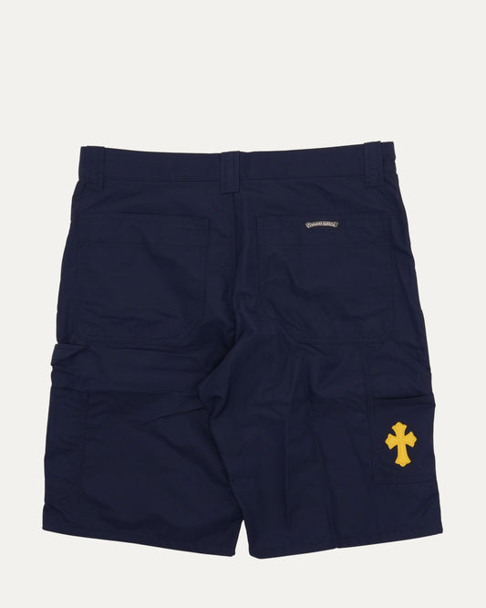 Nylon and Leather Double Knee Shorts