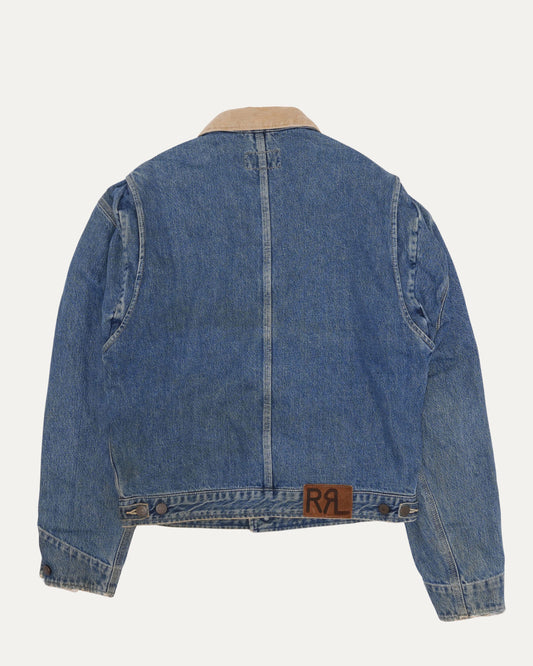 Corduroy Collar Denim Trucker Jacket