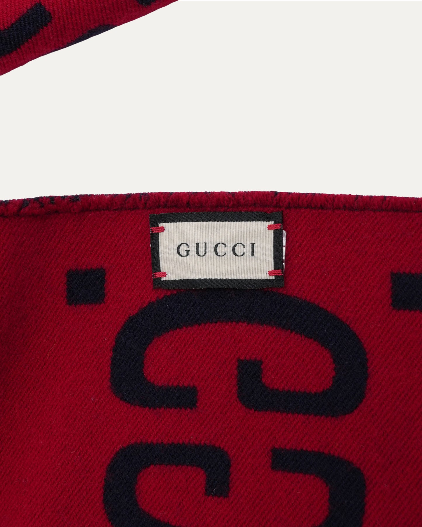 Jacquard GG Monogram Wool-Silk Blend Scarf