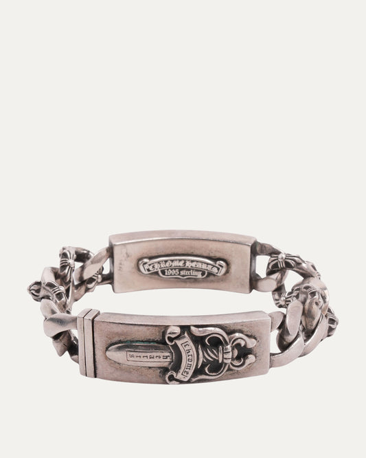 Heart Dagger Double ID Bracelet