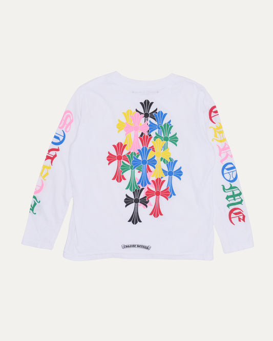 Children's Multicolor Cemetery Cross Long Sleeve T-Shirt