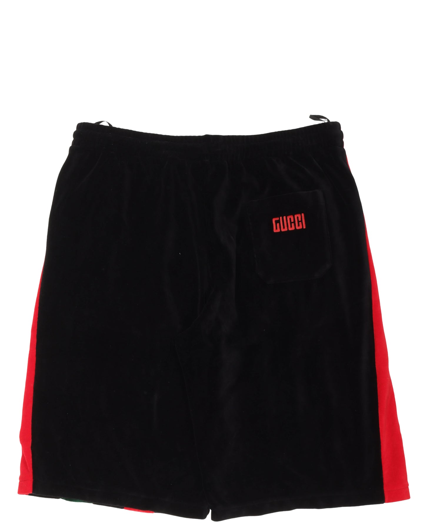 Velour Striped Shorts