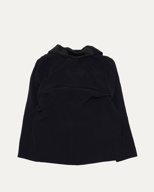 Fall 2013 Haute Couture Custom Silk Jacket with Draped Satin Collar