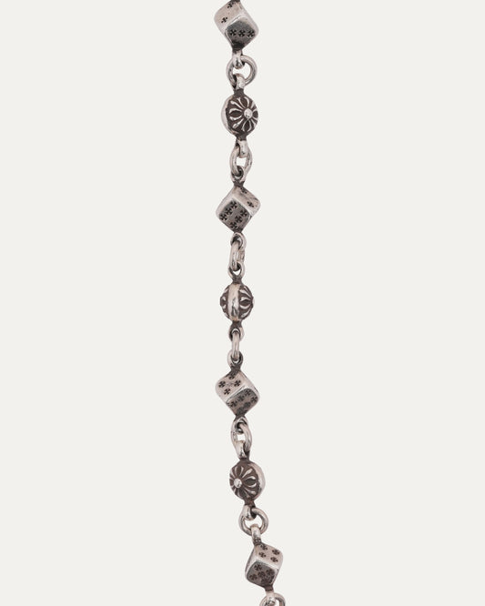 Dice Plus Ball Wallet Chain w/ Diamond Charms