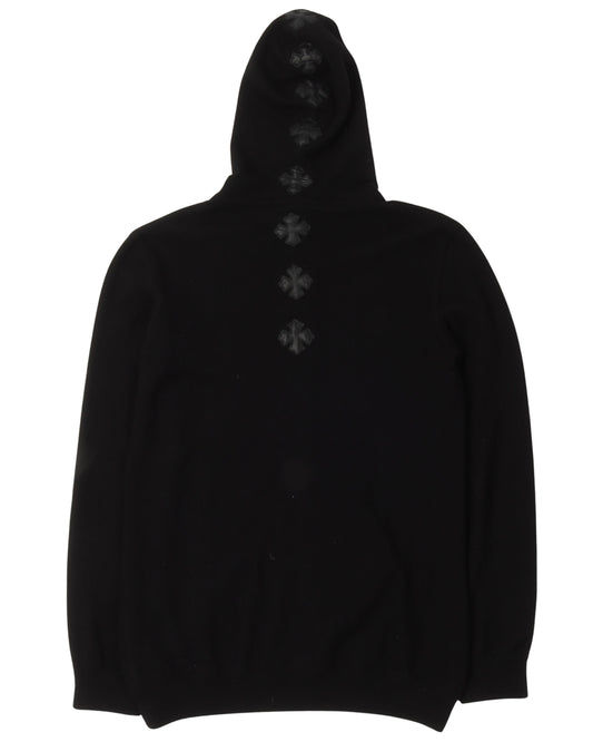 Cashmere Plus Cross Patch Zip Up Hoodie