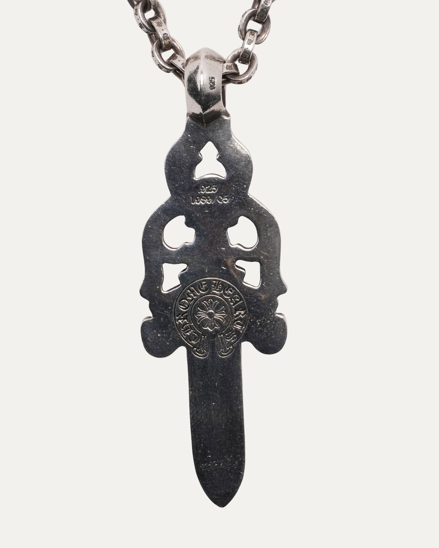 Large Dagger Pendant on Paper Chain