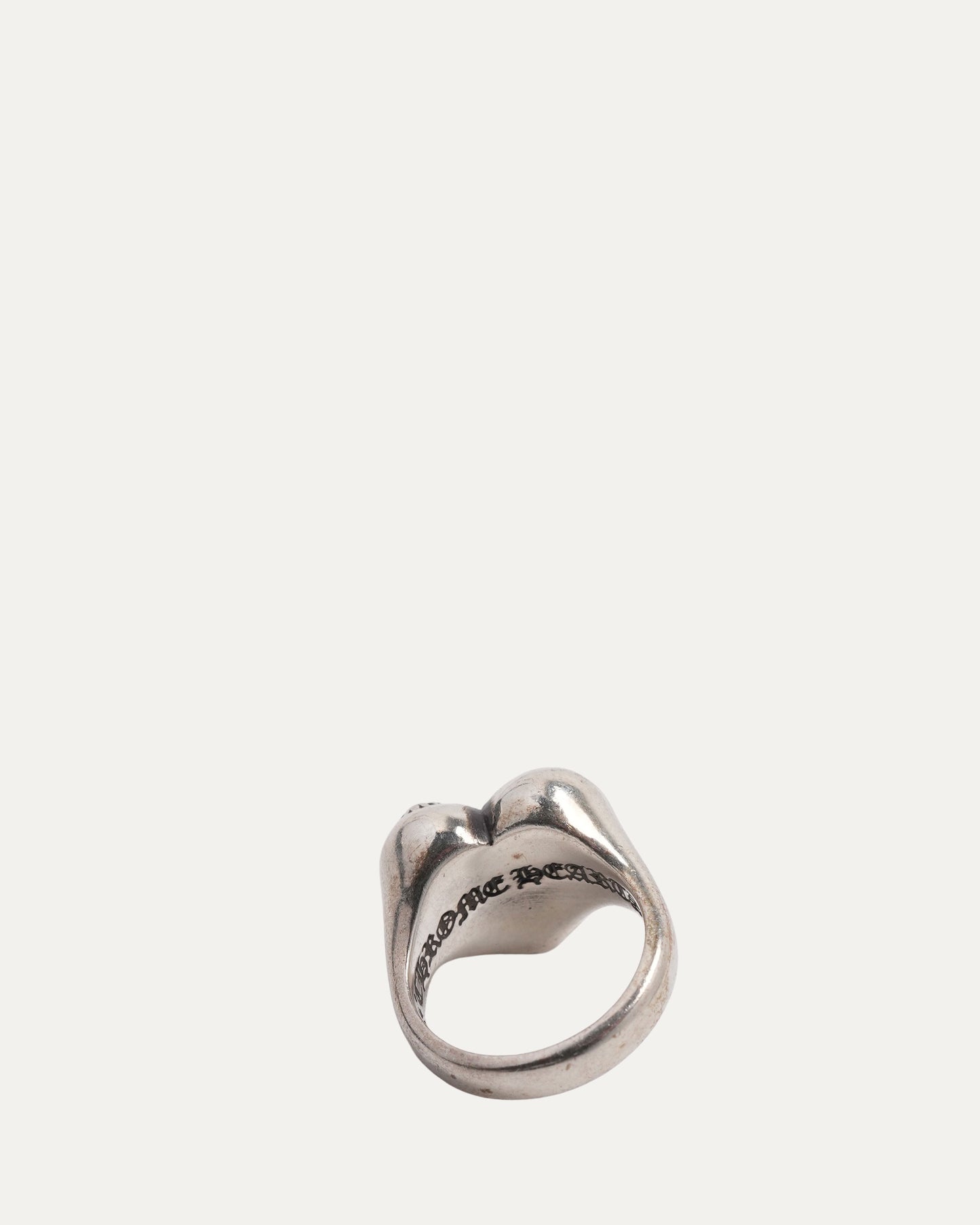 Cemetery Cross Heart Ring