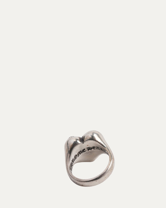 Cemetery Cross Heart Ring