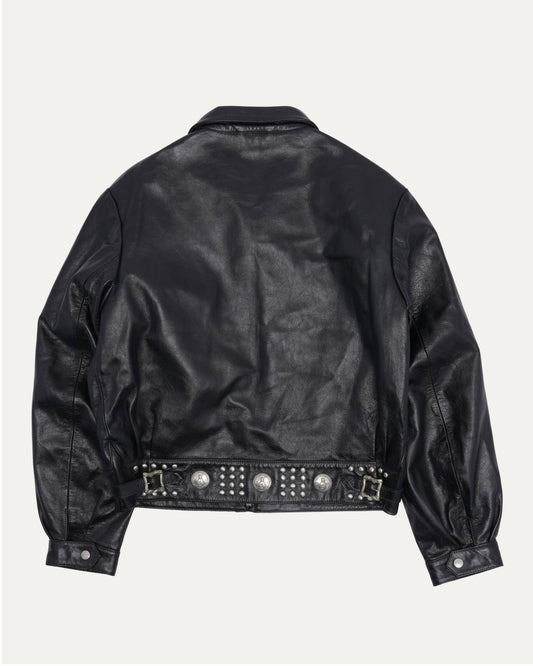 Studded Scorpio Rising Leather Jacket