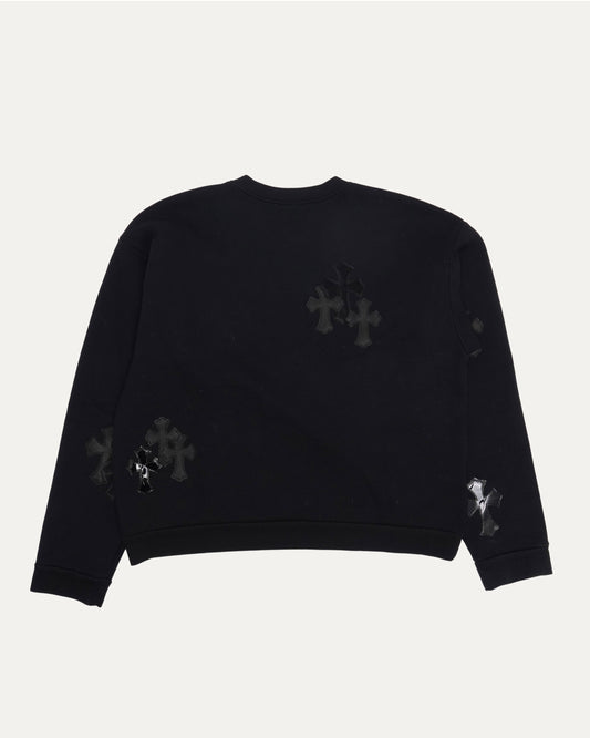 Paper Jam Cross Patch Crewneck Sweatshirt