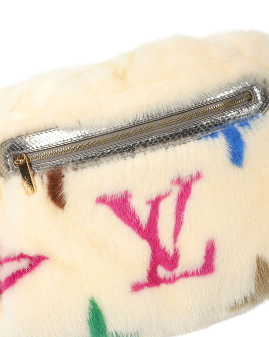 Multicolor Monogram Mink and Silver Python Les Extraordinaires Bum Bag (2006)