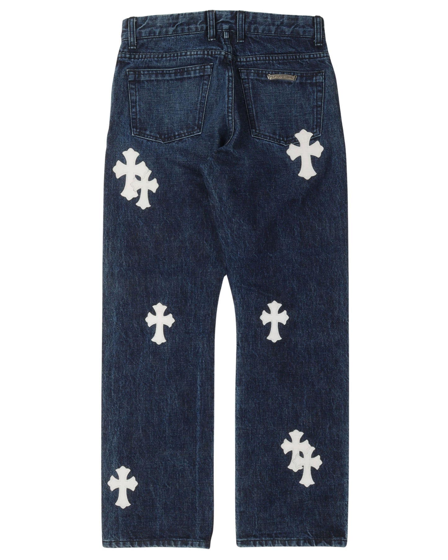 Indigo Cross Patch Jeans