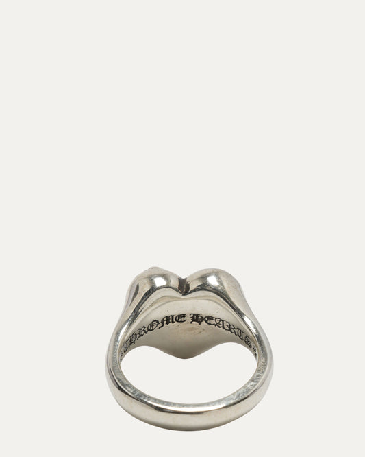 Cemetery Cross Heart Ring