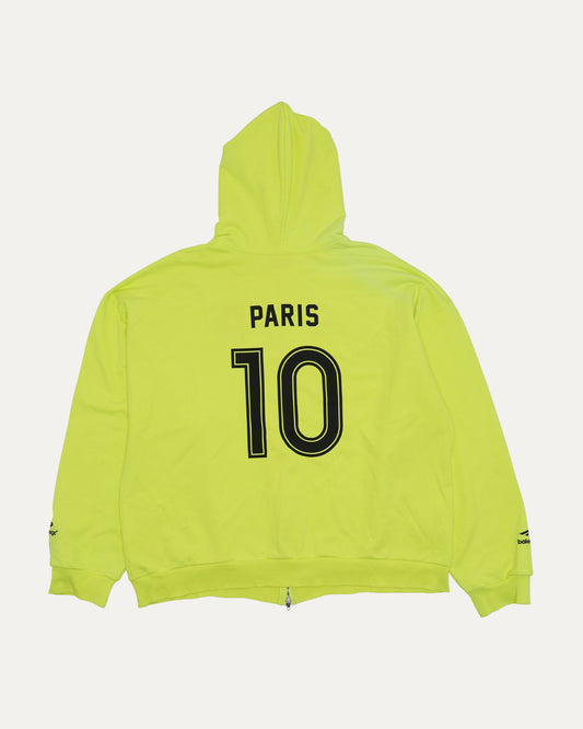 Medium Fit Paris Soccer Zip Up Hoodie