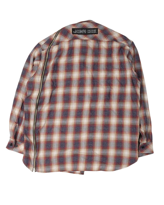 John Doe Zipper Flannel Shirt