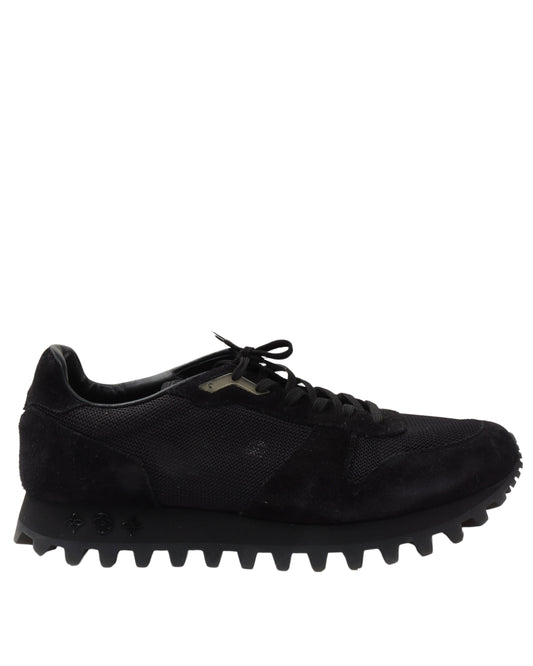 Suede & Mesh Trainer Sneakers