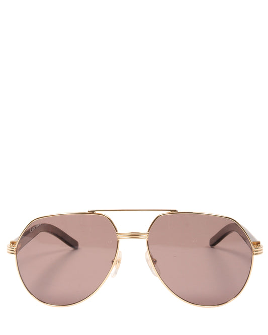 Genuine Horn Aviator Sunglasses
