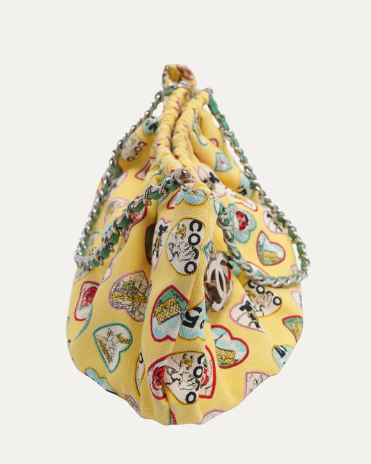 Canvas Valentine Hobo Bag