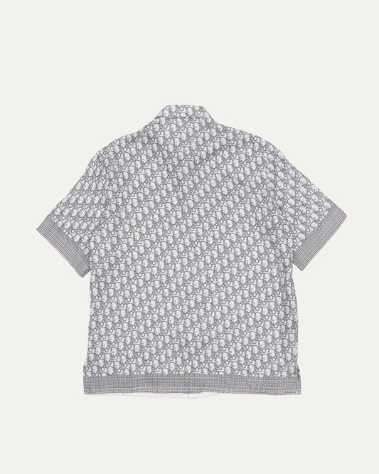 Diamond Oblique Silk Shirt