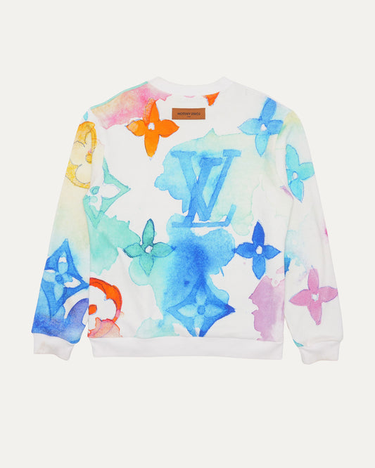 Watercolor Monogram Sweater