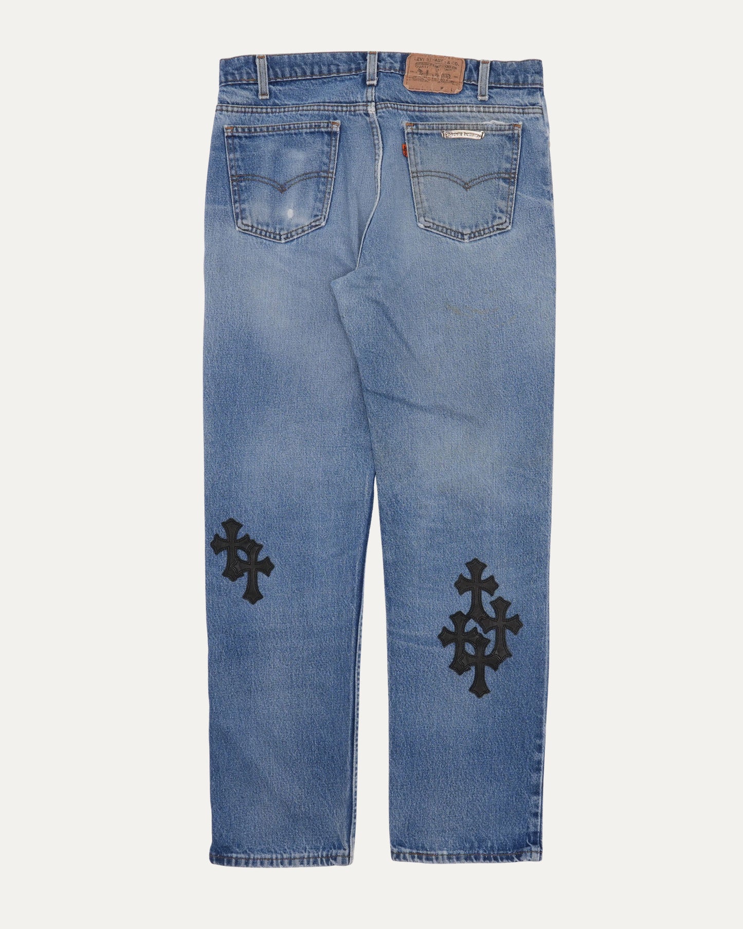 Levi's Orange Tab 505 Cross Patch Jeans