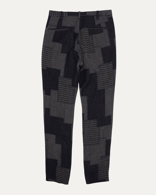 Patchwork Wool Trousers