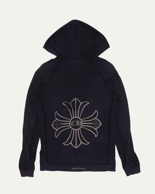 Plus Cross Logo Zip Up Hoodie