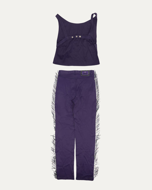 Jeans Couture Fringe Detail Set